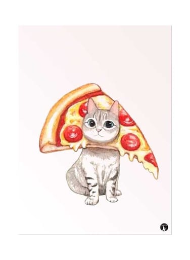 Printed Wall Sticker Multicolour 20cm