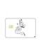 PRINTED BANK CARD STICKER Aesthetic Butterfly Drawing With Roses