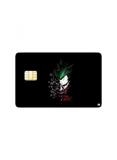 PRINTED BANK CARD STICKER Animation Joker From Batman By Dc