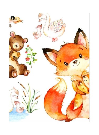 Printed Wall Sticker Multicolour 20cm