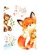 Printed Wall Sticker Multicolour 20cm