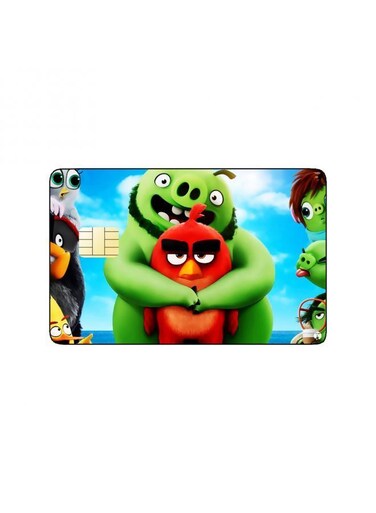 PRINTED BANK CARD STICKER MULTICOLOR