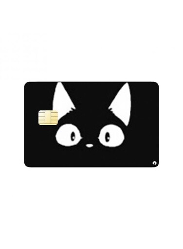 PRINTED BANK CARD STICKER Jiji From Kiki's Delivery Service Anime