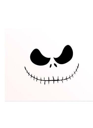 Printed Wall Sticker Black 20cm