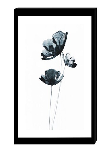 Modern Wall Decor Painting With Inner Frame Black/White 40 x 60centimeter