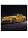 Porsche Car Themed Wall Decor Yellow/Black/Beige 30x30cm