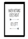 Modern Wall Decor Painting With Inner Frame Black/White 40 x 60cm
