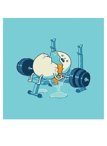 Gym Themed Wall Decor Blue/Beige/Black 30x30cm