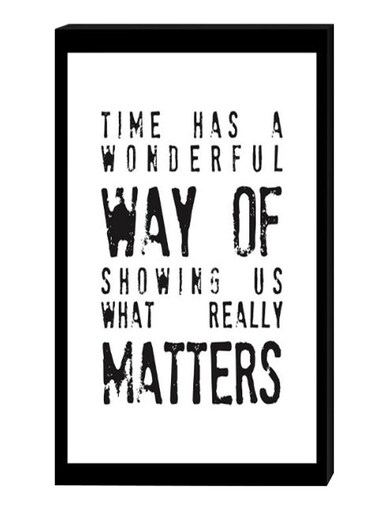 Modern Wall Decor Painting With Inner Frame Black/White 40 x 60centimeter