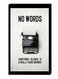 Modern Wall Decor Painting With Inner Frame Black/Off White 40 x 60centimeter