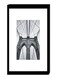 Wall Decor Modern Painting With Inner Frame Grey/White/Black 40 x 60centimeter