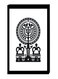 Modern Wall Decor Painting With Inner Frame Black/White 40 x 60centimeter