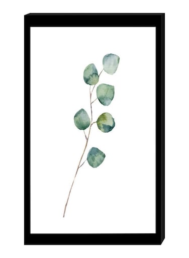 Modern Wall Decor Painting With Inner Frame Black/White/Green 40 x 60cm