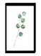 Modern Wall Decor Painting With Inner Frame Black/White/Green 40 x 60cm