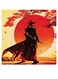 Red Dead Game Themed Wall Decor Red/Otange/Black 30x30cm