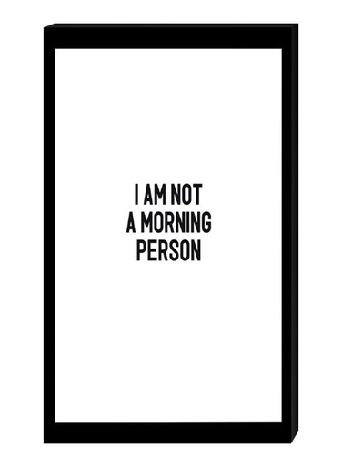 Modern Wall Decor Painting With Inner Frame Black/White 40 x 60centimeter