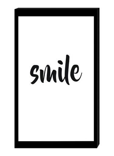 Modern Wall Decor Painting With Inner Frame Black/White 40 x 60centimeter