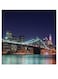 Brooklyn Bridge Themed Wall Decor Blue/Pink/Black 30x30cm