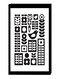 Modern Wall Decor Painting With Inner Frame Black/White 40 x 60centimeter