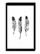 Modern Wall Decor Painting With Inner Frame Black/White 40 x 60centimeter
