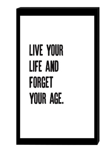 Modern Wall Decor Painting With Inner Frame Black/White 40 x 60centimeter