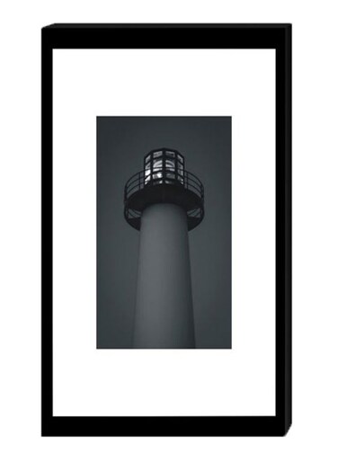 Wall Decor Modern Painting With Inner Frame Dark Grey/White/Black 40 x 60centimeter