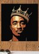 2pac Themed Wall Decor Beige/Yellow/Black 30x30cm