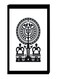 Modern Wall Decor Painting With Inner Frame Black/White 40 x 60cm