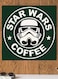 Star Wars Coffee Themed Wall Decor Green/Black/White 30x30cm