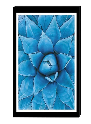Modern Wall Decor Painting With Inner Frame Blue/Black/White 40 x 60centimeter