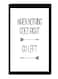 Modern Wall Decor Painting With Inner Frame Black/White 40 x 60centimeter