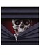 Skull Themed Wall Decor Grey/White/Red 30x30cm