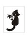 DIY Cat Theme Diamond Painting For Wall Decoration Black/Blue 30 x 25centimeter