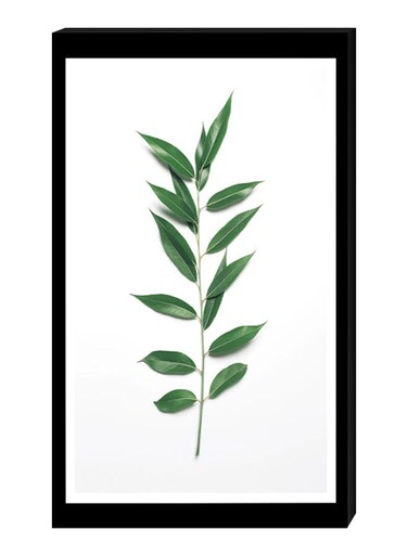 Modern Wall Decor Painting With Inner Frame Black/White/Green 40 x 60cm