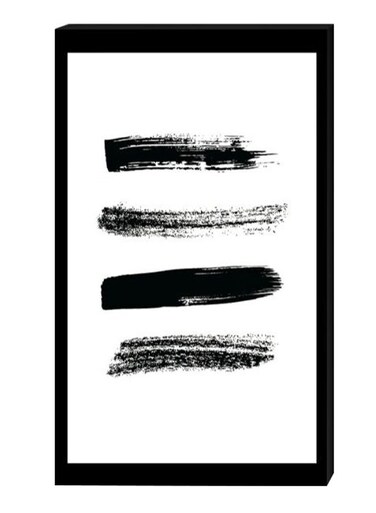 Modern Wall Decor Painting With Inner Frame Black/White 40 x 60centimeter