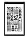 Modern Wall Decor Painting With Inner Frame Black/White 40 x 60cm