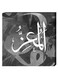 Islamic Calligraphy Wall Decor Painting With Inner Frame Grey/White/Black 40 x 40centimeter