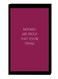Modern Wall Decor Painting With Inner Frame Black/Dark Pink/White 40 x 60centimeter