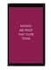 Modern Wall Decor Painting With Inner Frame Black/Dark Pink/White 40 x 60centimeter