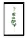 Modern Wall Decor Painting With Inner Frame Black/White/Green 40 x 60centimeter