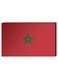 Moroccan Flag Wall Decor Painting With Inner Frame Red/Green 40 x 60centimeter