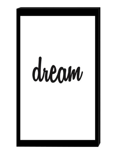 Modern Wall Decor Painting With Inner Frame Black/White 40 x 60centimeter