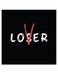 Lover Themed Wall Decor Black/White/Red 30x30cm