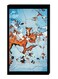 Abstract Wall Decor Modern Painting With Inner Frame Blue/Orange/Black 40 x 60centimeter
