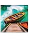 Boat Themed Wall Decor Blue/Brown/White 30x30cm