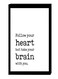 Modern Wall Decor Painting With Inner Frame Black/White 40 x 60centimeter