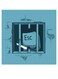 Esc Themed Wall Decor Blue/Black 30x30cm