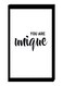 Modern Wall Decor Painting With Inner Frame Black/White 40 x 60cm