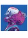 Skeleton Themed Wall Decor Blue/Pink/Grey 30x30cm