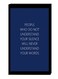 Modern Wall Decor Painting With Inner Frame Blue/Black/White 40 x 60cm